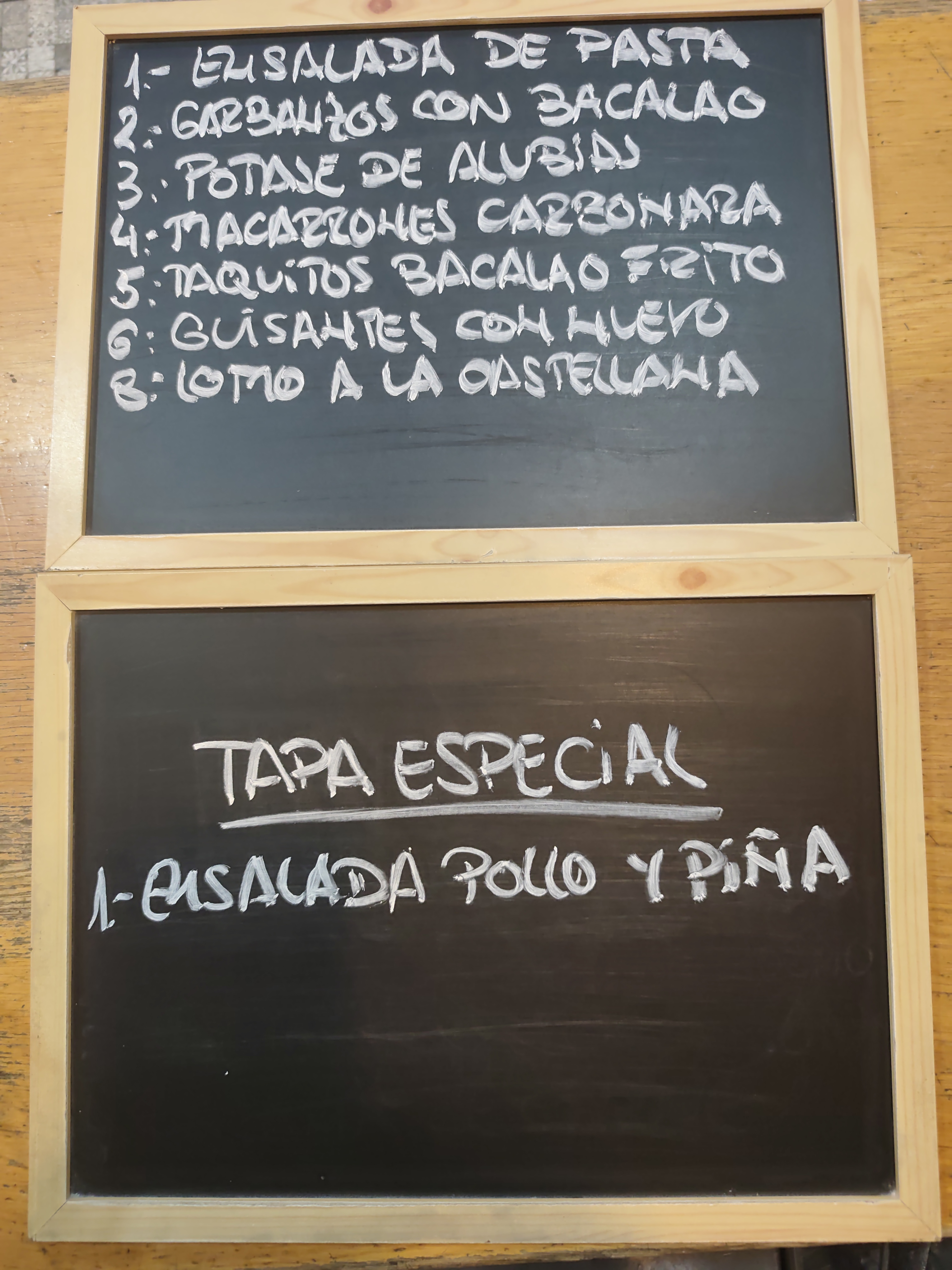 TAPAS DIARIAS