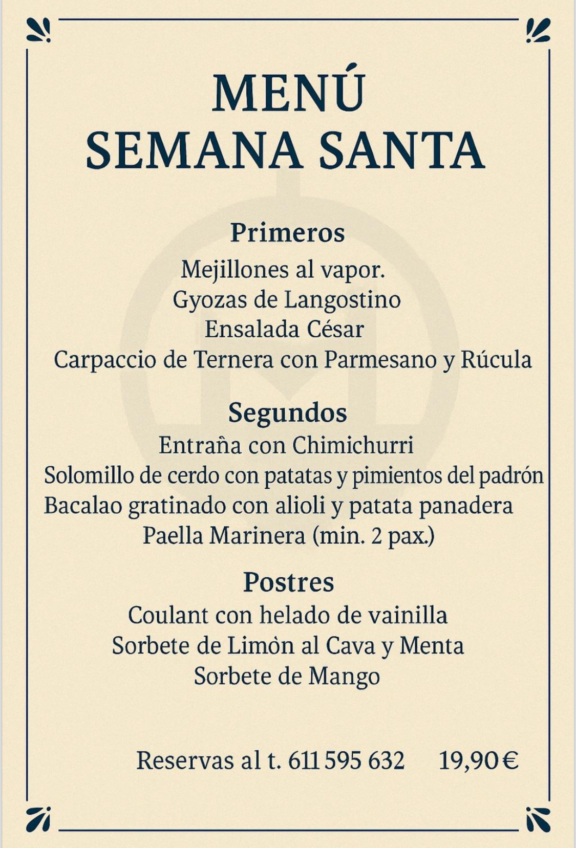 Menú Semanal