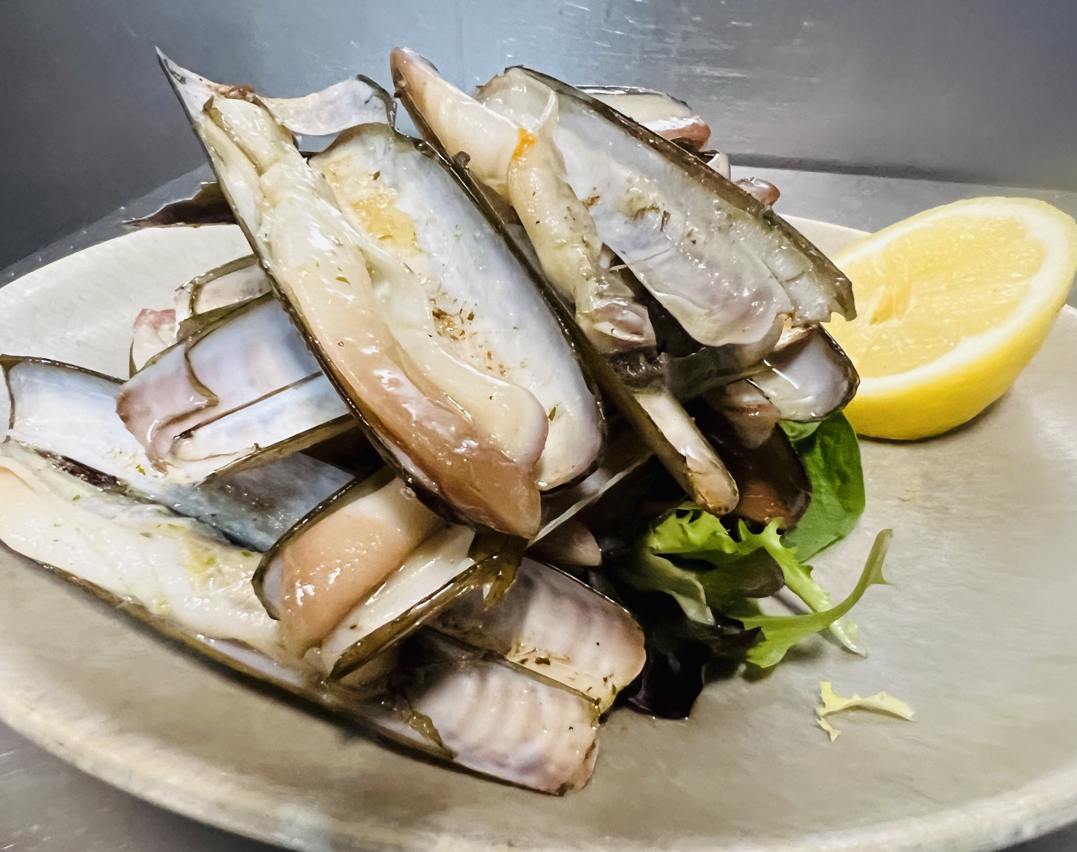 Navajas a la plancha