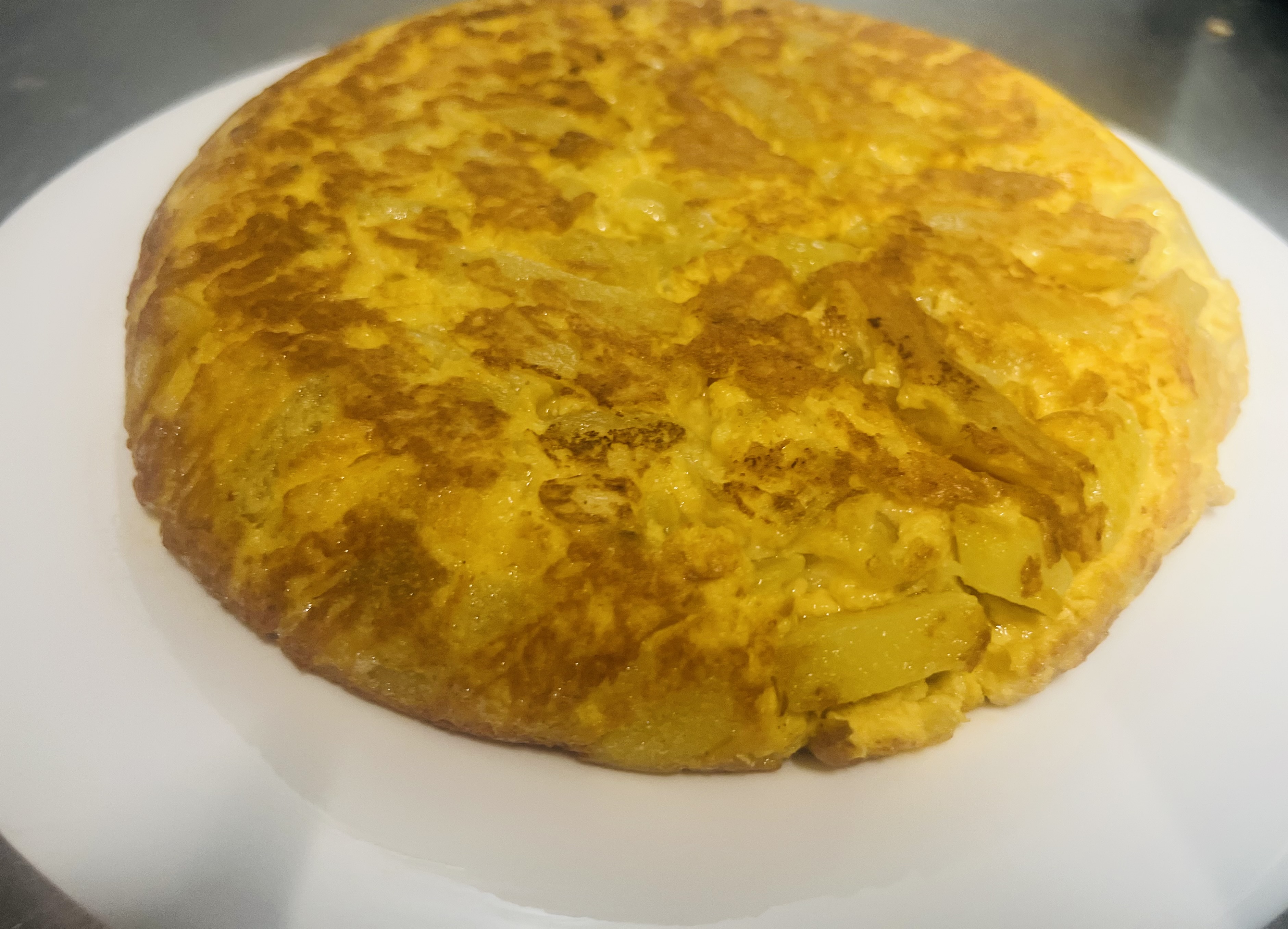 Tortilla de patatas y huevos