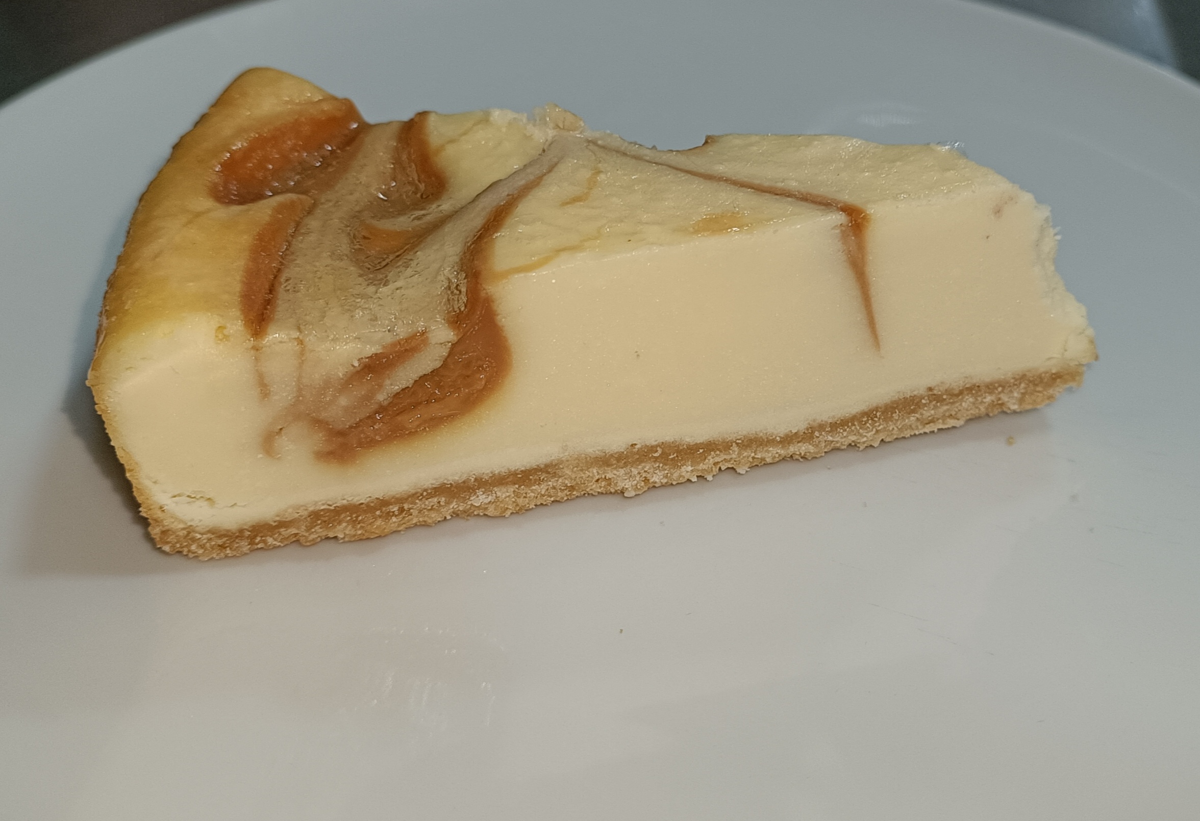 Cheescake con caramelo.