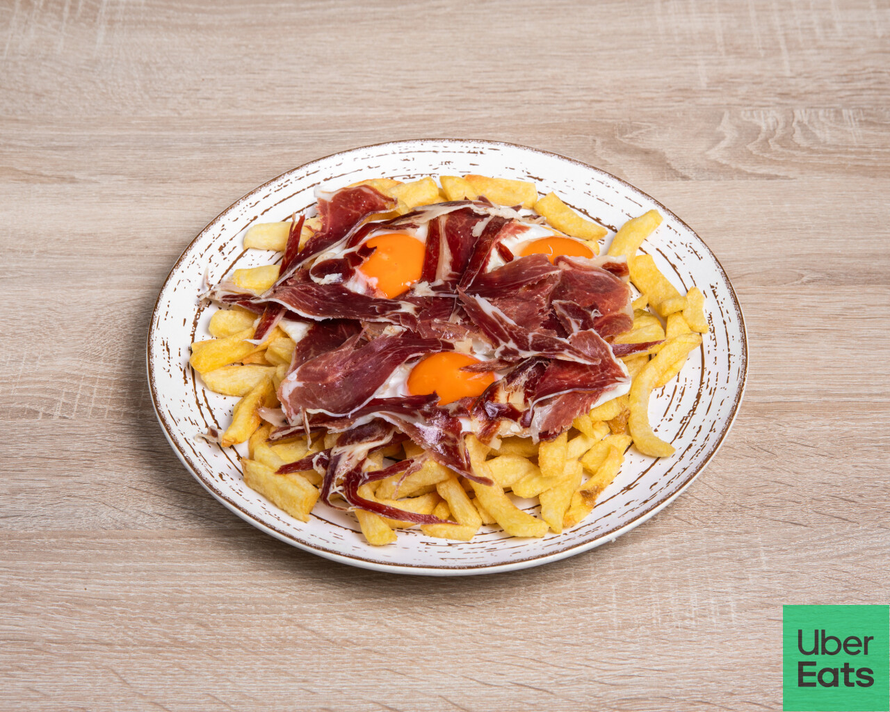 HUEVOS ROTOS CON JAMON