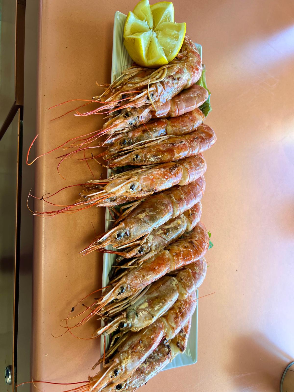 GAMBONES A LA PLANCHA