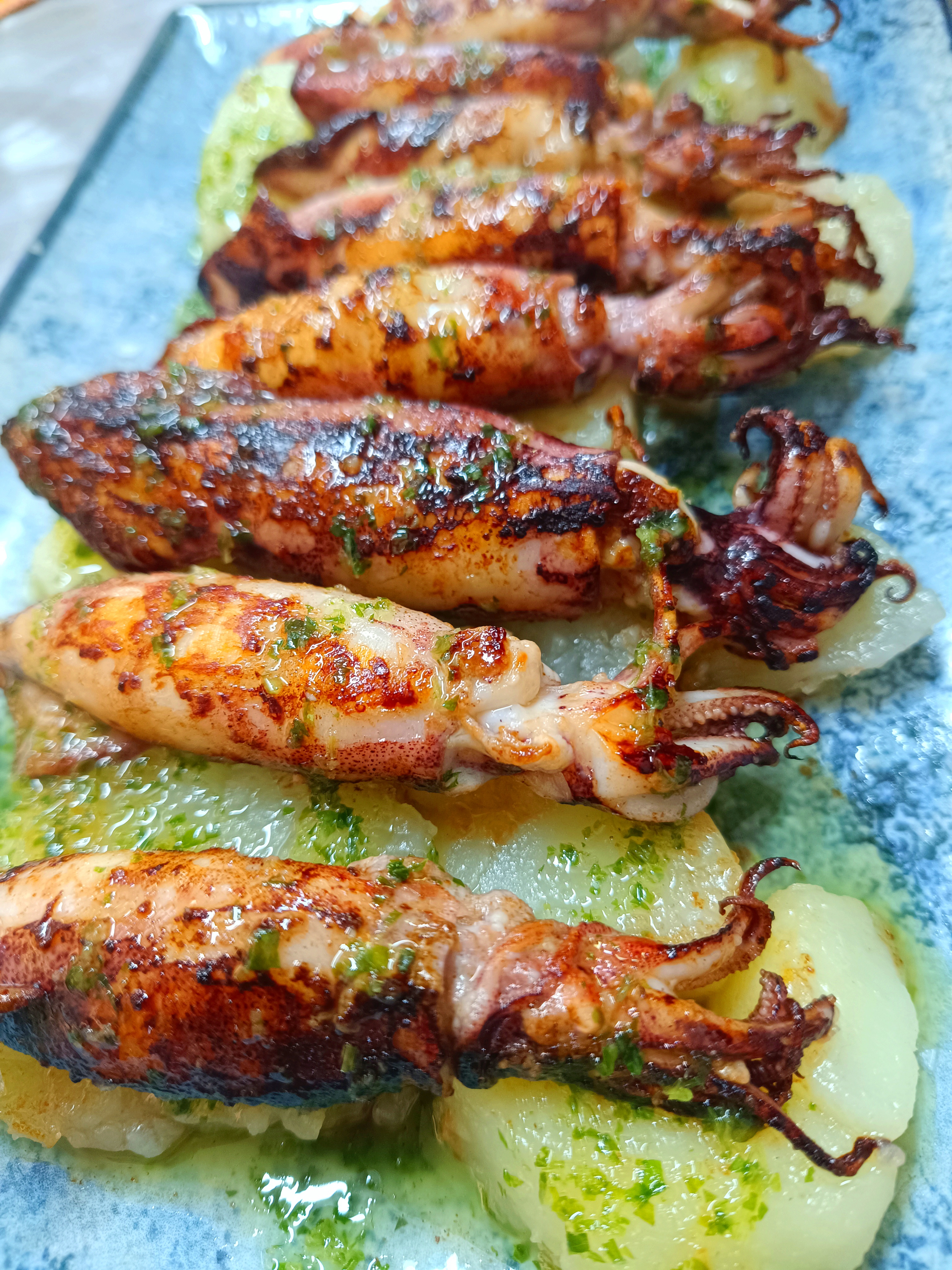 Chipirones plancha