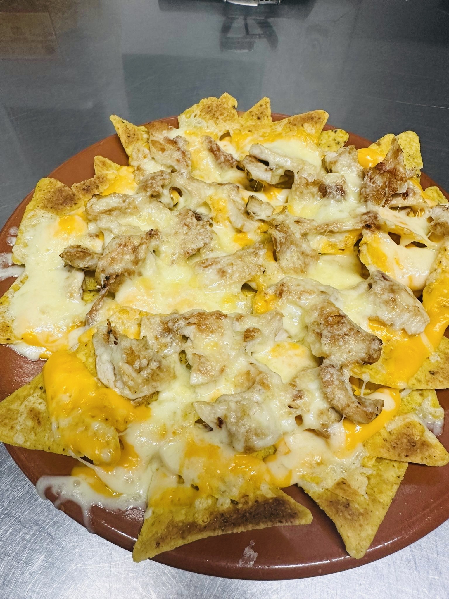 Nachos Pollo y Queso 2 Capas