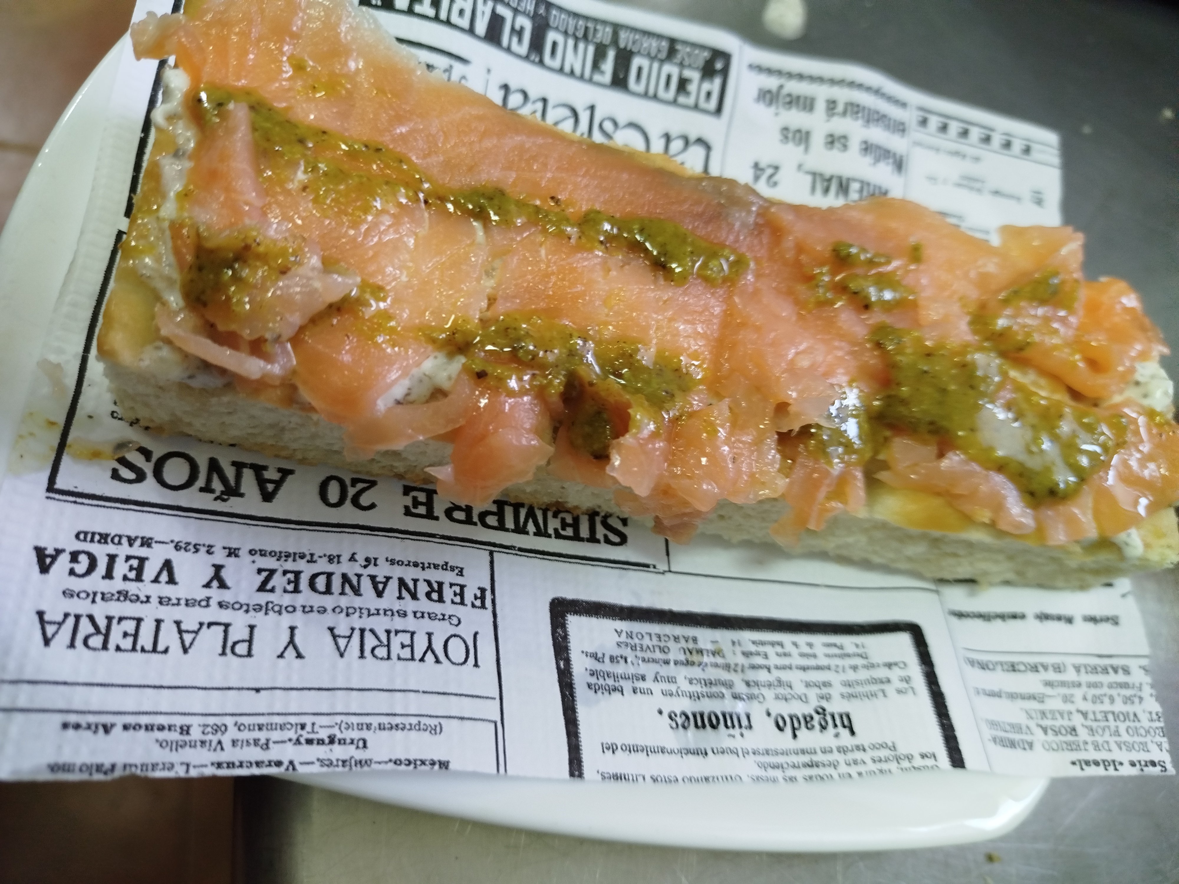 Focacha de salmón