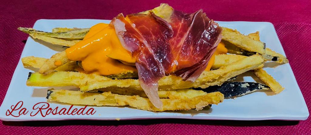 Berenjenas con Salmorejo y Jamón