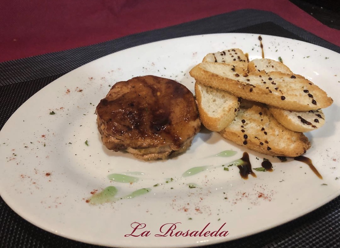 Foie de pato a la parrilla con Pedro ximenez