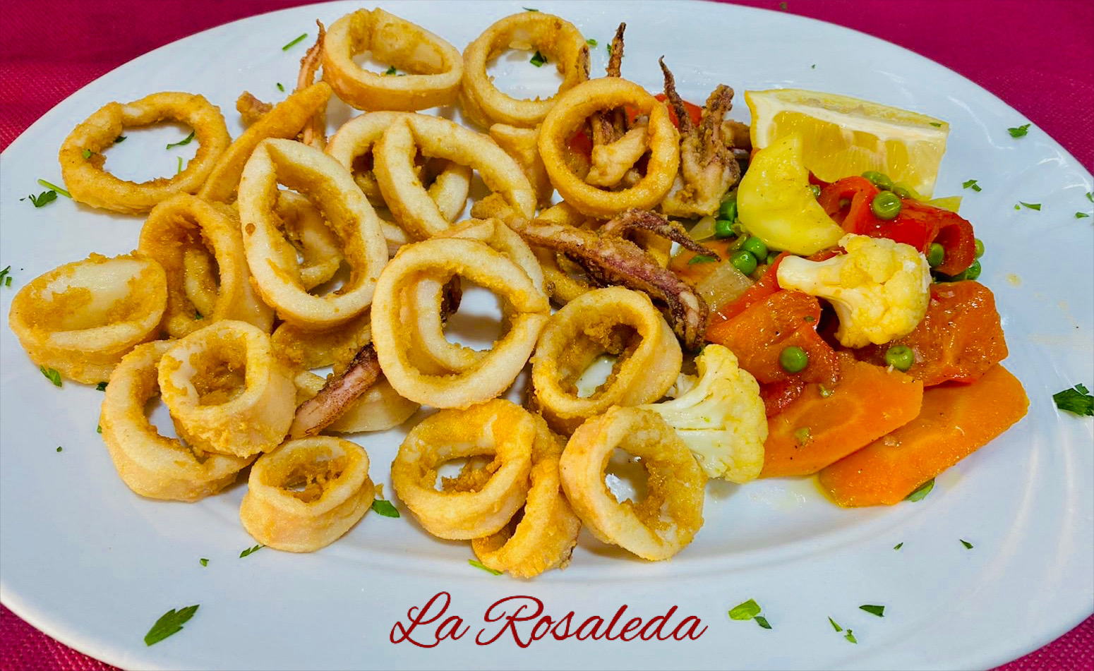 Calamar de potera frito