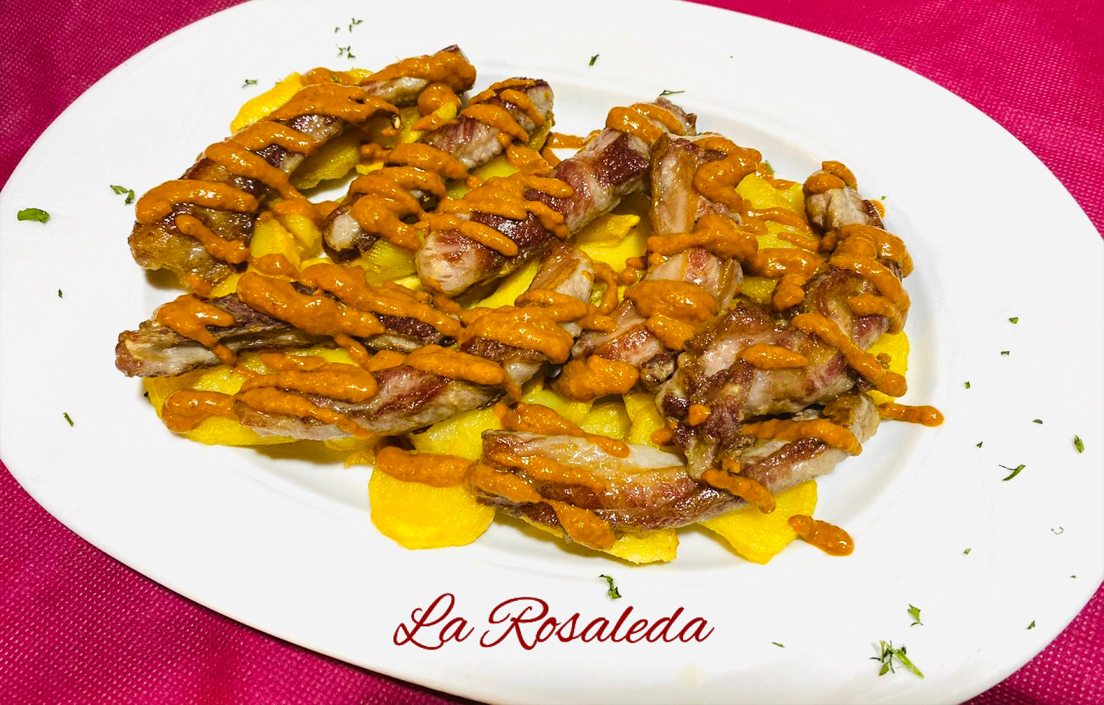 Lagarto ibérico con Mojo Picón