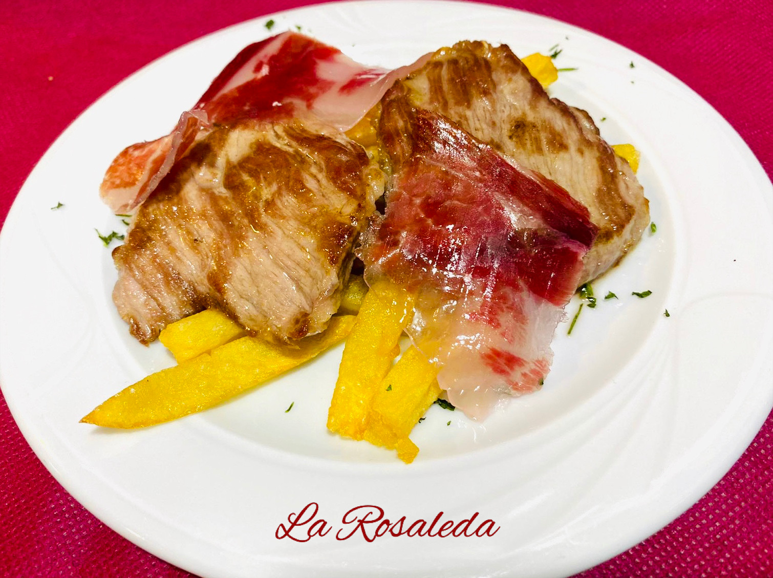Presa ibérica con Jamón